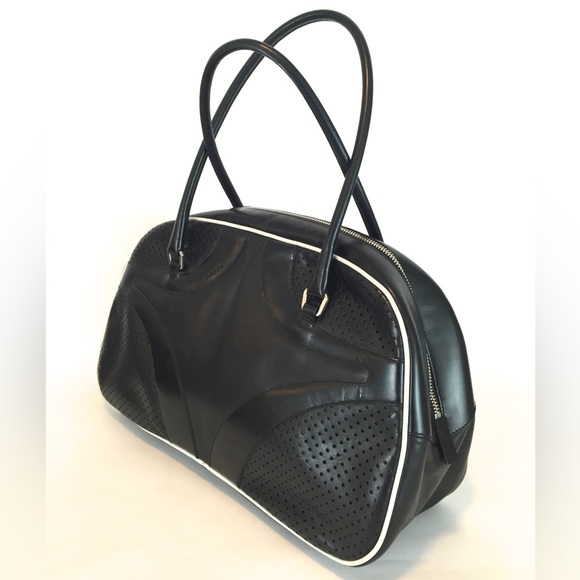 PRADA Vitello Drive Leather Bowler/Doctors Handbag - Picture 2 of 16